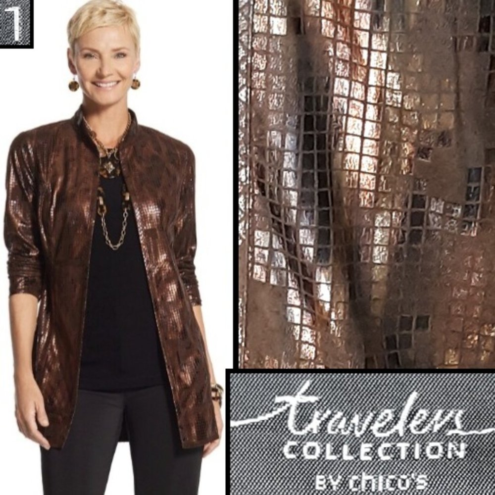 Metallic Duster Jacket